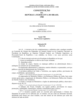 Legislação Citada - Câmara dos Deputados