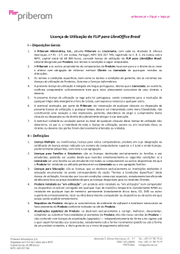 Licença de Utilização do FLiP para LibreOffice Brasil