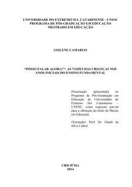 Dissertação - Universidade do Extremo Sul Catarinense