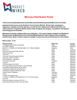 Mercosur Distribution Points