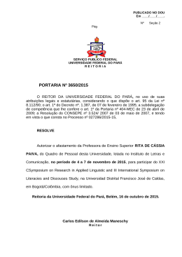 PORTARIA Nº 3650/2015 - Progep