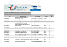 EMA2 Lote 7 SUD-UE Lista oficial de candidatos en reserva