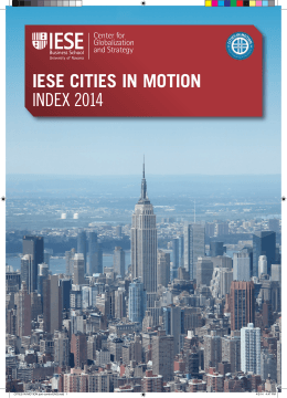 IESE CITIES IN MOTION INDEX 2014