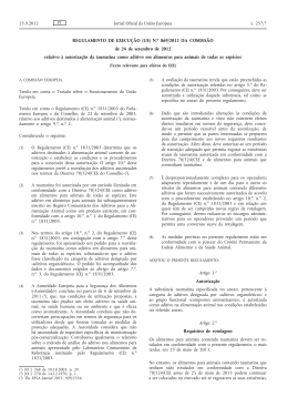 Regulamento de Execução (UE) n.o 869/2012 da