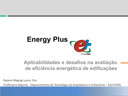 Energy Plus – aplicabilidades e desafios na