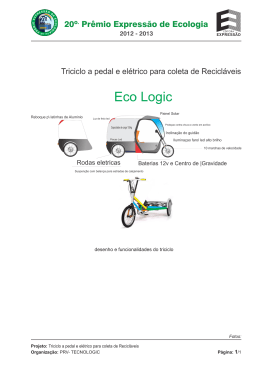 Triciclo a Pedal e Elétrico para Coleta de Recicláveis