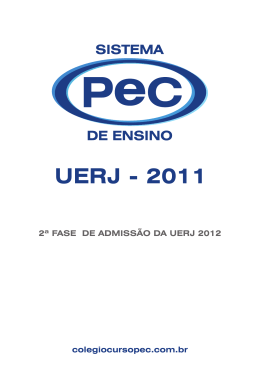 UERJ - 2011 - Colégio Curso PEC
