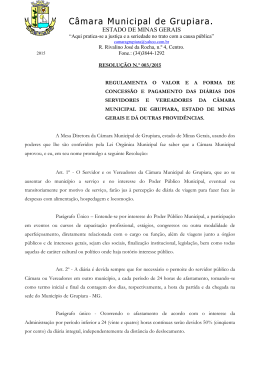 Resolução 003 - Câmara Municipal de Grupiara