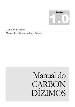 Manual do Software Carbon Dízimos