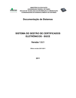 Manual do sistema original produzido pela Unipampa