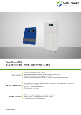 SolarRiver-BSS SolarRiver 3000 / 4000 / 5000