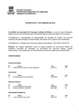Decreto de 17 de janeiro 2014