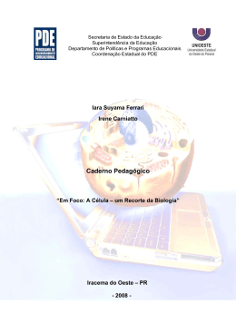 Caderno Pedagógico - Secretaria de Estado da Educação do Paraná