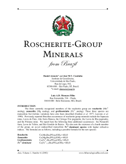 Roscherite-group minerals from Brazil