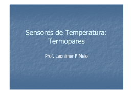 Sensores de Temperatura: Termopares