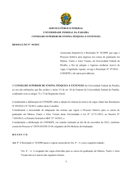 resolução nº 56/2012 - Universidade Federal da Paraíba