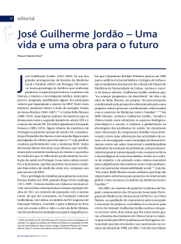 José Guilherme Jordão – Uma vida e uma obra para o futuro