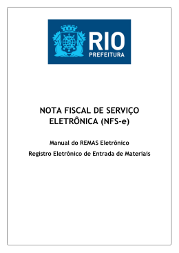 NOTA FISCAL DE SERVIÇO ELETRÔNICA (NFS-e)