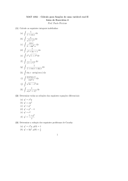 MAT 1352 – Cálculo para funç˜oes de uma variável real - IME-USP