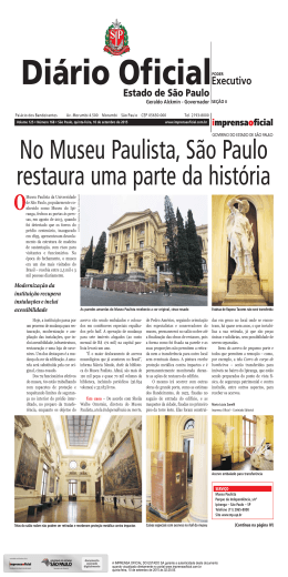 No Museu Paulista, São Paulo restaura uma parte