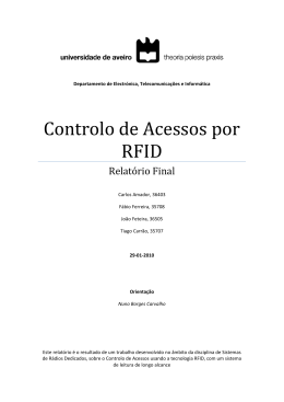 Controlo de Acessos por RFID - Jogos
