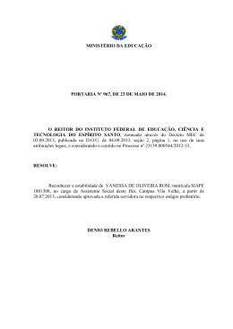 portaria nº 967 - 2014 - reconhece estabilidade (estágio probatório)