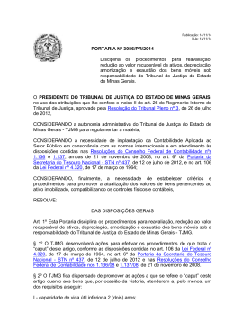 Portaria da Presidência nº 3.086 - Tribunal de Justiça de Minas Gerais