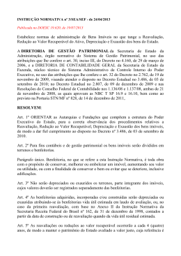 Instrução Normativa nº 3 SEA/SEF de 19/07/2013