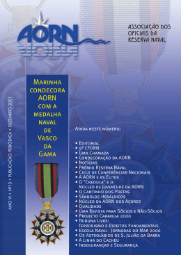 Marinha condecora AORN com a medalha naval de Vasco da Gama