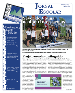 Nº34 Mai.2014 - Agrupamento de Escolas de Sever do Vouga