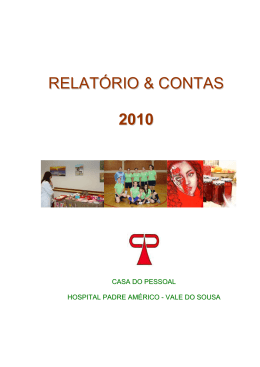 RELATÓRIO & CONTAS 2010