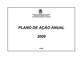 PLANO DE AÇÃO ANUAL 2009
