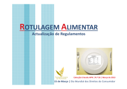 Rotulagem Alimentar - Associação Portuguesa dos Nutricionistas