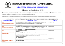 O Enem e os - Instituto Educacional Mayrink Vieira