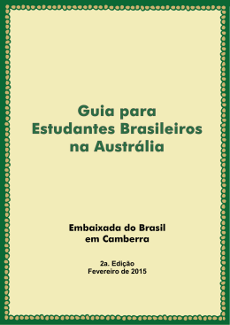 Guia para Estudantes Brasileiros na Austrália