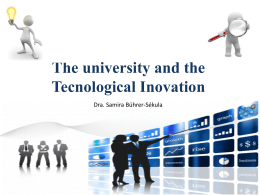The university and the Tecnological Inovation