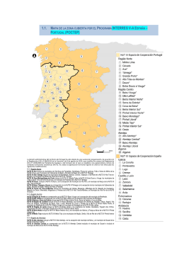 1.1. mapa de la zona cubierta por el programa interreg va e spaña