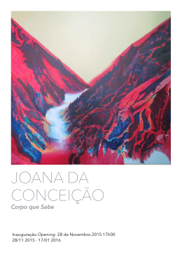 Joana da Conceição, Corpo que Sabe