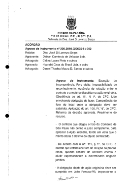 Relator - Tribunal de Justiça da Paraíba