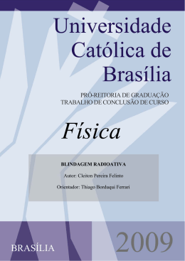 Blindagem Radioativa - Universidade Católica de Brasília