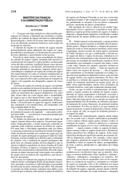 Decreto-Lei n.º 72/2008, de 16 de Abril