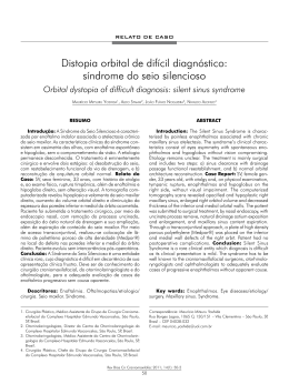 Distopia orbital de difícil diagnóstico: síndrome do seio