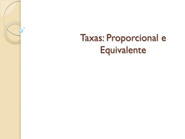Taxa Proporcional