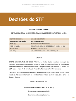 Decisões do STF - Revista do TCE