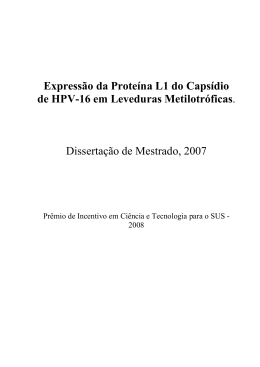 Expressão da Proteína L1 do Capsídio de HPV