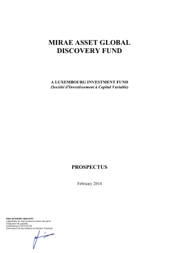 MIRAE ASSET GLOBAL DISCOVERY FUND
