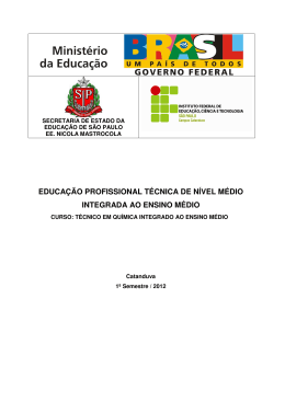 Projeto Pedagógico - Instituto Federal de Educação, Ciência e