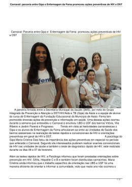 Carnaval: parceria entre Gipa e Enfermagem da Fema promoveu