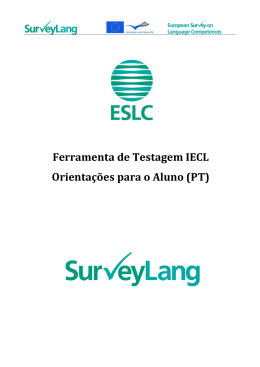 ESLC Testing Tool Guidelines for Students