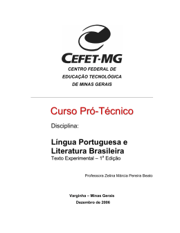 Português - CEFET-MG Campus VIII